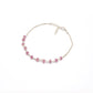 925 Sterling Silver Natural Ruby Beaded Bracelet –  Minimalist Gift for Her