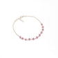 Elegant 8-Inch Sterling Silver Bracelet with 4mm Natural Ruby Beads