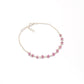 925 Sterling Silver Natural Ruby Beaded Bracelet –  Minimalist Gift for Her