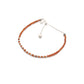 Hessonite Silver Dainty Bracelet