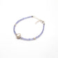 8" Natural Tanzanite & Diamond 925 Silver – Handmade Bracelet