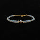 925 Sterling Silver Ethiopian Opal & Pearl Beaded Bracelet