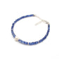 925 Sterling Silver Blue Sapphire & Pearl Bracelet, Handmade Gemstone Jewelry Gift