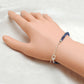 8-Inch 4.5mm Natural Kyanite & 6.5mm Pearl Bracelet for Women