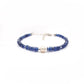 925 Sterling Silver Kyanite & Pearl Beaded Bracelet – Dainty Gift