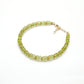 925 Sterling Silver Natural Peridot Beaded Bracelet – 8 Inch Gemstone Jewelry