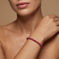Natural 4.5-5.5mm Ruby Rondelle Beads 9" Bracelet for Women