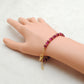 Natural 4.5-5.5mm Ruby Rondelle Beads 9" Bracelet for Women