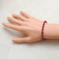 Natural 4.5-5.5mm Ruby Rondelle Beads 9" Bracelet for Women