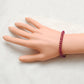 8Inch Natural Ruby Bracelet for Women – 5-6mm Tyre Shape Plain Beads