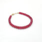 8Inch Natural Ruby Bracelet for Women – 5-6mm Tyre Shape Plain Beads