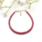 925 Sterling Silver Handmade Natural Ruby Bracelet for Women