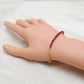 925 Sterling Silver Handmade Natural Ruby Bracelet for Women