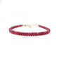 925 Sterling Silver Ruby Bracelet, July Birthstone Jewelry, Elegant Gift for Her