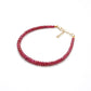 925 Sterling Silver Handmade Natural Ruby Bracelet for Women