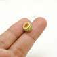Sapphire Tsavorite Diamond Ruby Donut Silver Spacer Charm Beads Findings