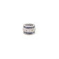 Sapphire Tsavorite Diamond Ruby Donut Silver Spacer Charm Beads Findings