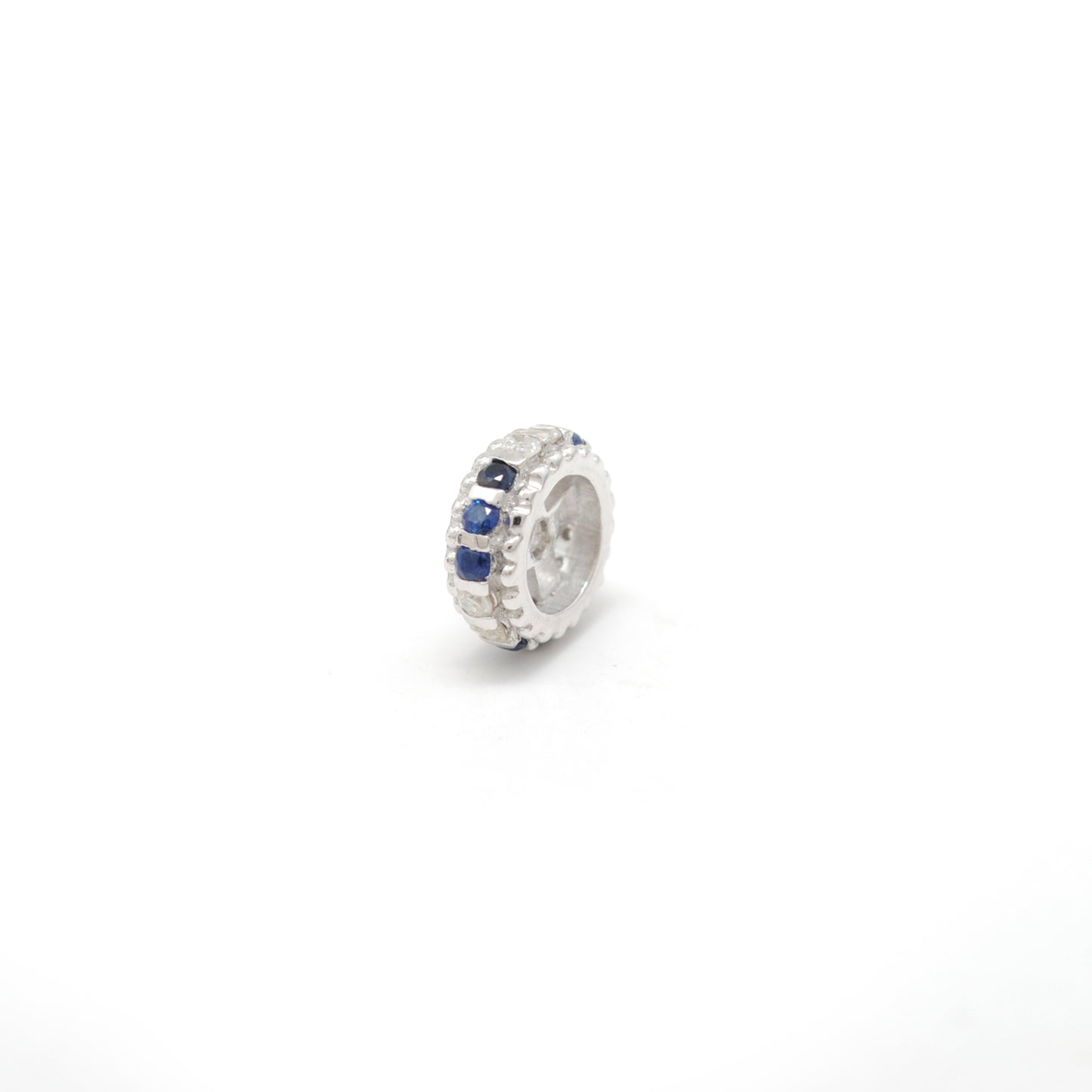 9K 14K 18K Gold Ruby Sapphire Tsavorite Diamond Spacer Beads