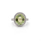 18k Gold Stunning Tourmaline and Diamond Ring