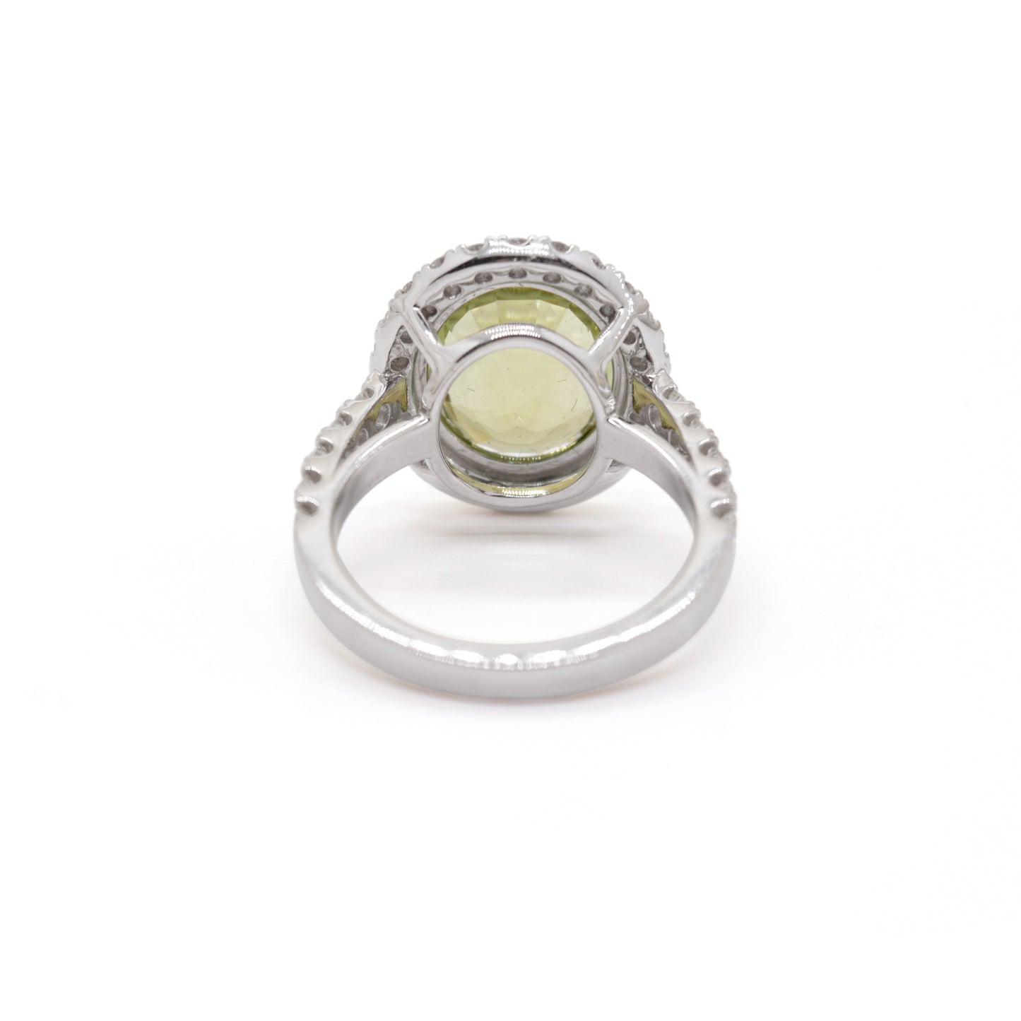 18k Gold Stunning Tourmaline and Diamond Ring