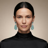 Emerald Ripple Drop Earrings