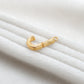18k Solid Yellow Gold J Initial Letter Charm Pendant