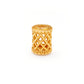 18KT Yellow Gold Mesh Drum Gold Spacer Bead Components Findings