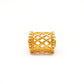 18KT Yellow Gold Mesh Drum Gold Spacer Bead Components Findings