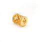 18KT Yellow Gold Mesh Drum Gold Spacer Bead Components Findings