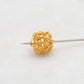 18 Karat Gold Antique Floral Spacer Beads 12mm