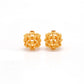 18 Karat Gold Antique Floral Spacer Beads 12mm