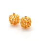 18 Karat Gold Antique Floral Spacer Beads 12mm