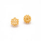 18 Karat Gold Antique Floral Spacer Beads 12mm