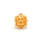 18 Karat Gold Antique Floral Spacer Beads 12mm