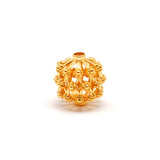 18 Karat Gold Antique Floral Spacer Beads 12mm