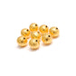 18 Carat Solid Yellow Gold Corrugated Gold Spacer Bead Components 8x9mm