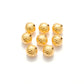 18 Carat Solid Yellow Gold Corrugated Gold Spacer Bead Components 8x9mm