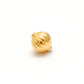 18 Carat Solid Yellow Gold Corrugated Gold Spacer Bead Components 8x9mm