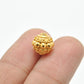 9.5mm 18K Gold Indian Style Rondelle Spacer Beads Findings