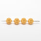 9.5mm 18K Gold Indian Style Rondelle Spacer Beads Findings