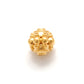 9.5mm 18K Gold Indian Style Rondelle Spacer Beads Findings