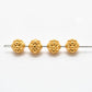 9.5mm 18K Gold Indian Style Rondelle Spacer Beads Findings