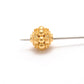 9.5mm 18K Gold Indian Style Rondelle Spacer Beads Findings