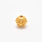 9.5mm 18K Gold Indian Style Rondelle Spacer Beads Findings