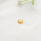 Floral 18 Karat Gold  Bead Cap Plain Findings Craft 8mm for Elegant Jewelry Designs
