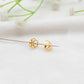 Floral 18 Karat Gold  Bead Cap Plain Findings Craft 8mm for Elegant Jewelry Designs
