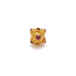 18 Karat Gold Ruby Ball Spacer Beads 11x10mm