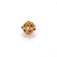 18 Carat Gold Ruby Fancy Spacer Beads 12mm
