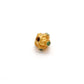 18K Gold Stone Studded Rondelle Beads 7.5mm