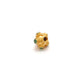 18K Gold Stone Studded Rondelle Beads 7.5mm